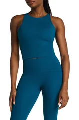 スパンク レディース トップス タンクトップ ハイネック SPANX High Neck Crop Tank DEEP COVEのサムネイル