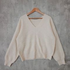 し*る様 COMME des GARCONS Vネック サマーニット ホワイト - メルカリ