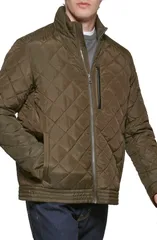 コールハーン メンズ アウター コート キルティング ジャケット Cole Haan Signature Quilted Jacket OLIVE オリーブのサムネイル