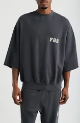 フィアオブゴッド メンズ アウター パーカー・スウェット シャツ Fear of God Essentials ThreeQuarter Sleeve Sweatshirt WASHED IRON Gのサムネイル