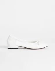 トップショップ レディース シューズ パンプス ヒール Topshop Dottie block heel ballet flats WHITE ホワイトのサムネイル