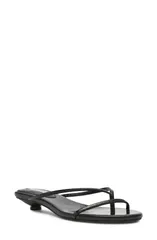 スティーブ マデン レディース シューズ ヒール パイル Steve Madden Terry Kitten Heel Flip Flop Women BLACK SNAKE ブラックのサムネイル