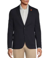 サイコバニー メンズ アウター ジャケット・ブルゾン コート Psycho Bunny Contemporary Fit Wilton Solid Textu red Sport Coat Navyのサムネイル
