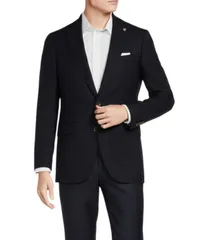 ダニエル クレミュ メンズ アウター ジャケット・ブルゾン コート Cremieux Modern Fit Solid Hopsack Pattern Sport Coat Navy ネイビーのサムネイル