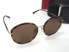 Salvatore Ferragamo フェラガモ サングラス ガンチーニ SF250SA 723 ブラウン系 アセテート メタル レディース アジアンフィット 超美品のサムネイル