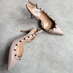 VALENTINO GARAVANI ヴァレンティノガラヴァーニ ロックスタッズパンプス ピンクベージュ 36  レディースシューズ 23cmのサムネイル