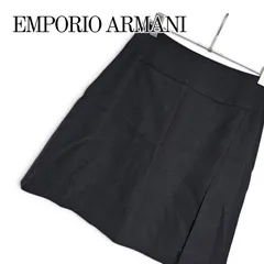 GIORGIO ARMANI ジョルジオアルマーニ レディース 膝丈 タイト スカート カラー ブルー グレー 青 40 M L イタリア製 黒タグ ファーストライン アルマーニジャパン 正規品 綺麗目 ビジネス オフィスカジュアル フォーマル 497KJのサムネイル