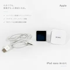 ◇iPod nano 第6世代 Apple アイポッドナノ デジタルオーディオプレーヤー マルチタッチ クリップ式 FMラジオ 歩数計 00s y2k ⑧