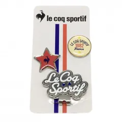 【新品】ルコック クリップマーカー シルバー×白×レッド ロゴ ゴルフ le coq sportifのサムネイル