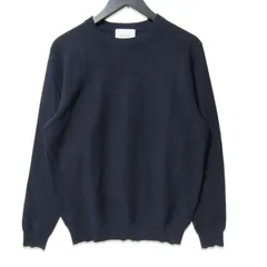 美品 MACKINTOSH PHILOSOPHY マッキントッシュフィロソフィー クルーネック セーター H1N13-354-29 ストレッチ ネイビー 40 27114481のサムネイル