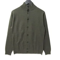 美品 MACKINTOSH PHILOSOPHY マッキントッシュフィロソフィー カーディガン H1N83-812-75 ボタン ニット 薄手 カーキ 38 27114483のサムネイル