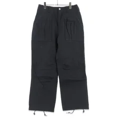 未使用 SASSAFRAS ササフラス OVERGROWN FATIGUE PANTS SF-262335 8.5oz WORK DENIM ブラック 黒 S  99001498のサムネイル
