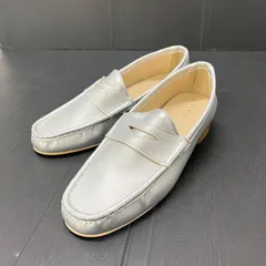 (0804イ5) SHIPS シップス quaranciel カランシエル シルバー コイン ローファー 24cm レディースのサムネイル