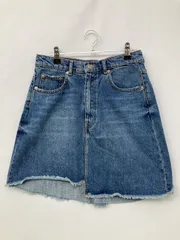 ZARA WOMAN ザラウーマン デニムスカート USA M ブルー ショート・ミニ丈 台形 レディースのサムネイル