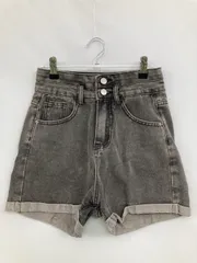 Daycloset デイクロゼット デニムパンツ S グレー ショート・ひざ上丈 無地 スタンダード ハイウエスト ヴィンテージ レディースのサムネイル