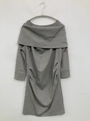 FONCE ワンピース グレー 半端袖 無地 台形 レディースのサムネイル