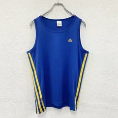 adidas　アディダス　タンクトップ　青　ブルー　Lサイズ　古着のサムネイル