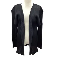 ISSEY MIYAKE イッセイミヤケ PLEATS PLEASE カーディガン SIZE 4 ブラックのサムネイル