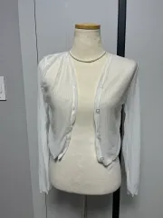 シースルー カーディガン 白のサムネイル