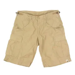 A BATHING APE アベイシングエイプ 1930-153-009 カーゴ ショート ハーフ パンツ ベージュ系 XL【中古】のサムネイル