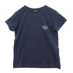 A.P.C. アーペーセー F26842 RUE MADAME PARIS ロゴ刺繍 リュ マダム パリ Tシャツ 半袖カットソー ネイビー系 XS【中古】のサムネイル