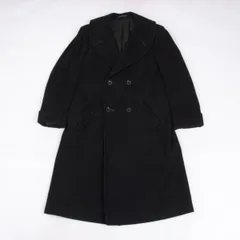 ヨウジヤマモト プールオムYohji Yamamoto POUR HOMME ウールナイロンショールカラーコート 黒2のサムネイル