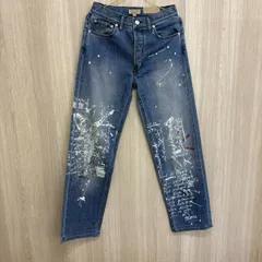 S【美品】美品 バーバリー BURBERRY パンツ デニムパンツ ジーンズ ペイント ストレッチ ボトムス メンズ 27インディゴブルーのサムネイル