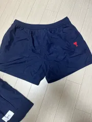 アミ ハート ロゴ ネイビー ハーフパンツのサムネイル