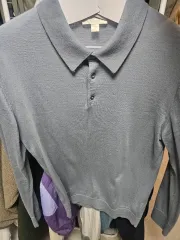 COS cos ウール素材 長袖 カラーTシャツのサムネイル