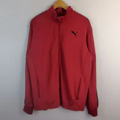PUMA プーマ トラックジャケット ワンポイントロゴ 赤 XXL メンズ 古着 スポーツMIX ストリートのサムネイル