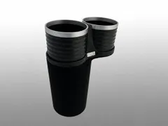 日本製 ボルボ V90 PB/PD 2017年～2025年 アルカボ AL-B115BS ドリンクホルダー ブラック/リングカップのサムネイル