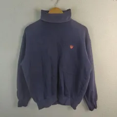 POLO GOLF RALPH LAUREN ポロゴルフ ラルフローレン タートルネックスウェット ワンポイントロゴ 紺 M メンズ 古着 アメカジ クラシックのサムネイル