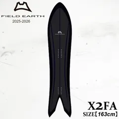 25-26 FIELD EARTH フィールドアース X2 FA BLACK ツインテール スノーボード パウダー フリーライド 日本正規品のサムネイル