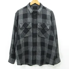 【三重本店】 中古 SOPHNET. | ソフネット オーバーサイズシャツジャケット OVERSIZED SHIRT JACKET SOPH-232015 ブラック×グレー サイズ：S 【103】のサムネイル