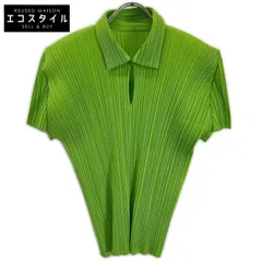 PLEATS PLEASE　プリーツプリーズ　PP61-JK208 ライトグリーン 襟付き半袖ブラウス　3のサムネイル