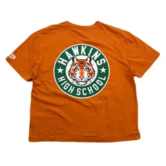 エイチアンドエム H&M Tシャツ 半袖 メンズ M オレンジ ストレンジャーシングス ホーキンス高校 リラックスフィット レアのサムネイル