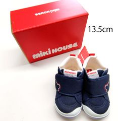 [Authentic] Mikihouse Second Baby Shoes 10-9374-974 Navy 13.5cm New (Slightly Damaged)
