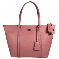 【大売出し】 ドルチェアンドガッバーナ トートバッグ レディース DOLCE&GABBANA レザー ピンク ゴールド金具【中古品】のサムネイル