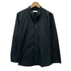 【中古】　junhashimoto　プレーンシャツ　長袖　シャツ　トップス　無地　ノーカラー　Vネック　日本製　ドメスティック　古着　/1555のサムネイル