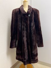 SAGA MINK サガミンク 毛皮コート ダークブラウン - メルカリ