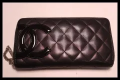 ■シャネル　15番台　カンボンライン　ラムスキン　ラウンドファスナー長財布　CHANEL■0723ol574060のサムネイル