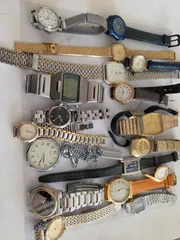不動品　ジャンク　時計　まとめ売り　19本　SEIKO　クレージュ　等のサムネイル