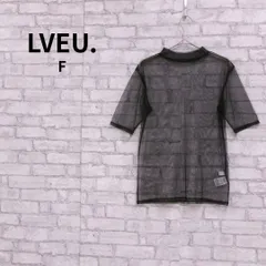 LVEU. シアーハイネック半袖Tシャツ ブラック 古着のサムネイル