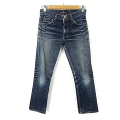 アールジーン Earl Jean USA製 デニムパンツ ジーンズ ストレート ロゴ ウォッシュ加工 25 インディゴブルーのサムネイル