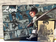 【H9-26】◇ 中古　進撃の巨人　リヴァイ兵長　ビジュアルマット&イラストのサムネイル