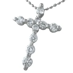 PONTE VECCHIO 　ポンテヴェキオ　ネックレス　PV　クロスダイヤ 0.50ct　750　K18　WGのサムネイル