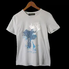 ハンティングワールド HUNTING WORLD Tシャツ カットソー ロゴ プリント クルーネック 半袖 S ライトグレーのサムネイル
