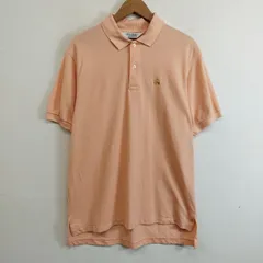 Brooks Brothers ブルックスブラザーズ 半袖 ポロシャツ ゴールデンフリース ワンポイント ロゴ 刺繍 USA製 古着 VINTAGE サーモンピンク M H65のサムネイル
