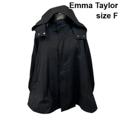 ◆ エマテイラー Emma Taylor ブルゾン 長袖 ハイネック Aライン ボアライナー取り外し可 3way 黒 コットン F 9号 レディース S6I563のサムネイル