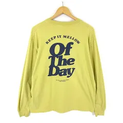 ベイフロー BAYFLOW Tシャツ ロンT USAコットン Of The Day プリント クルーネック 長袖 XL 4 マスタードイエローのサムネイル